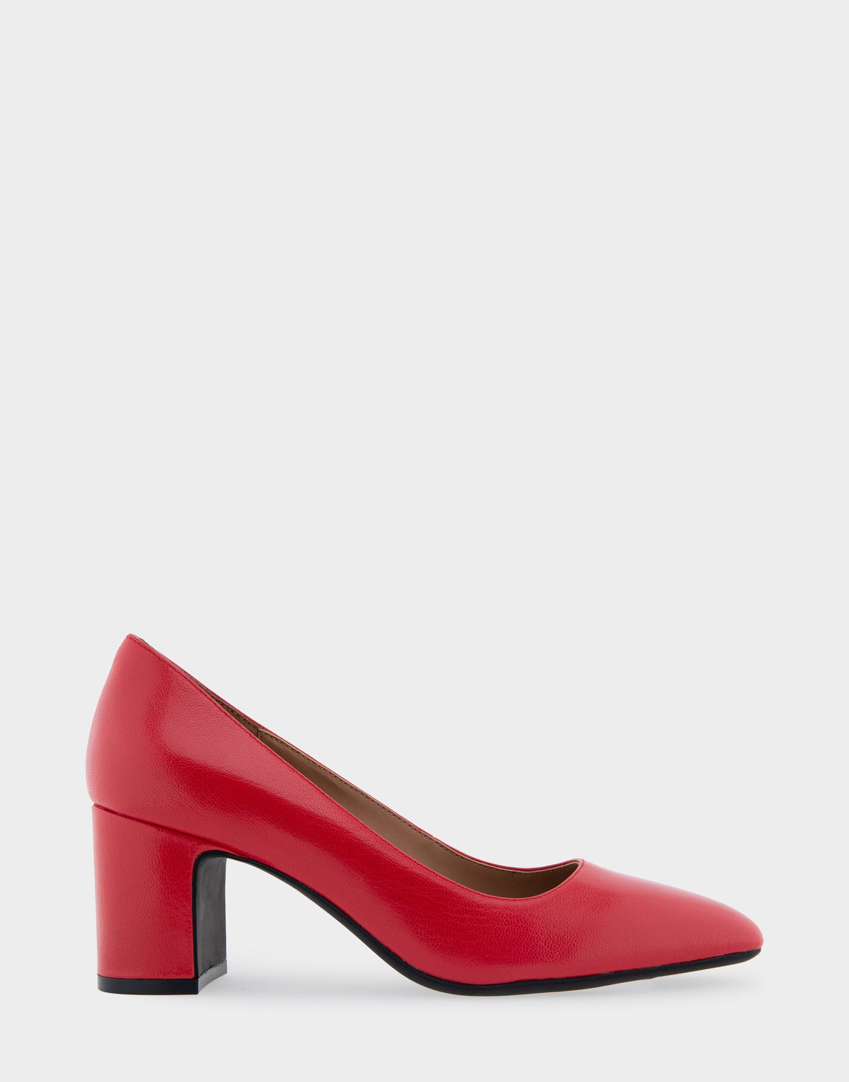 Minetta Racing Red Leather Mid-Heel Pump | Aerosoles Shoes