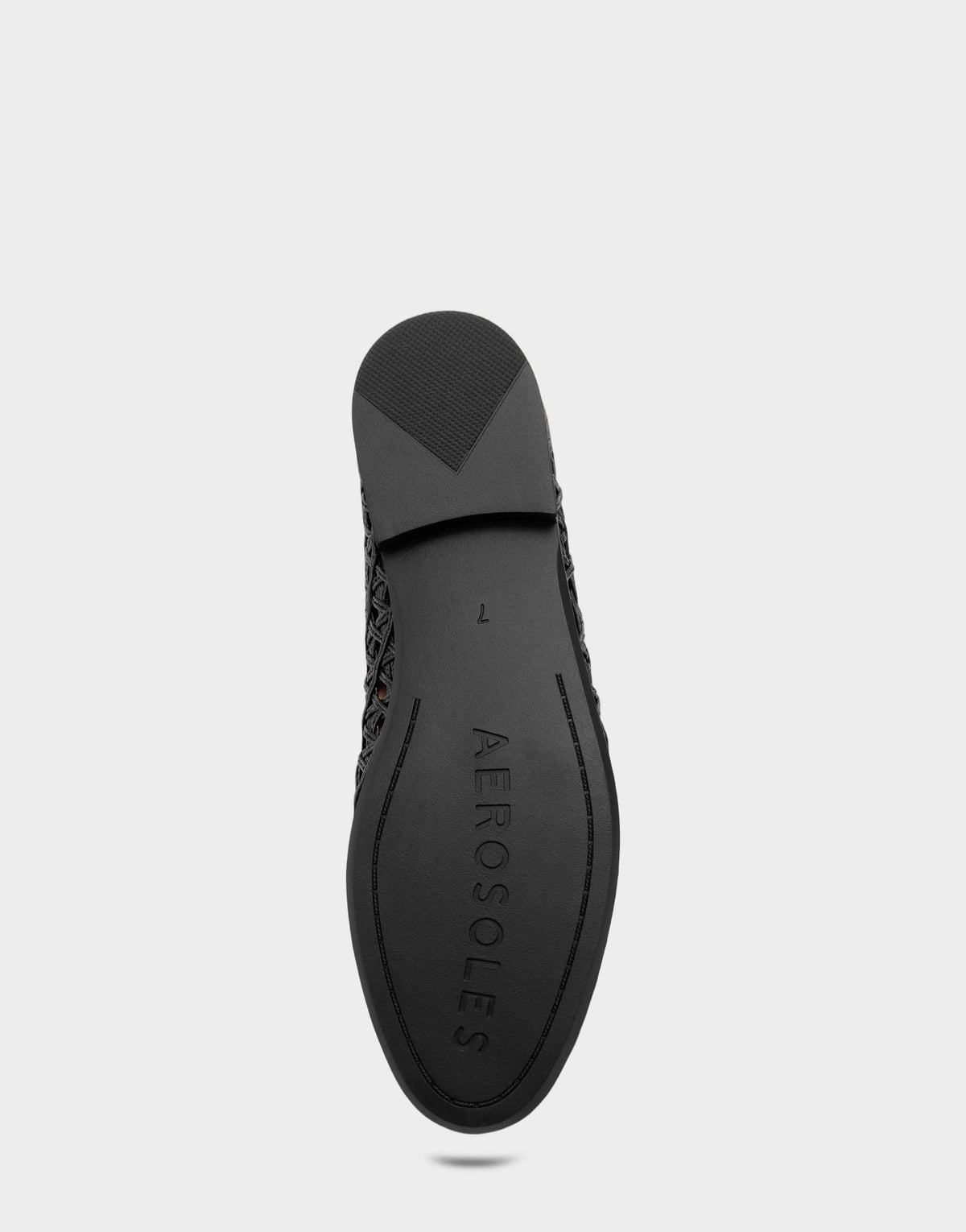 Women's Dress Flat in Black Faux Raffia | Aerosoles New|Shoes